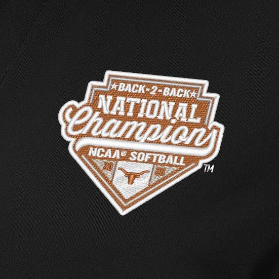 NCAA Texas Longhorns Women's 2026 Softball National Champions Antigua Era Polo - Black