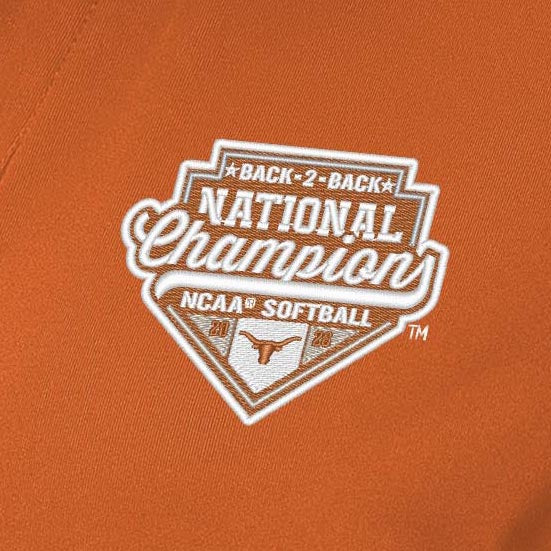 NCAA Texas Longhorns Women's 2026 Softball National Champions Antigua Era Polo - Orange