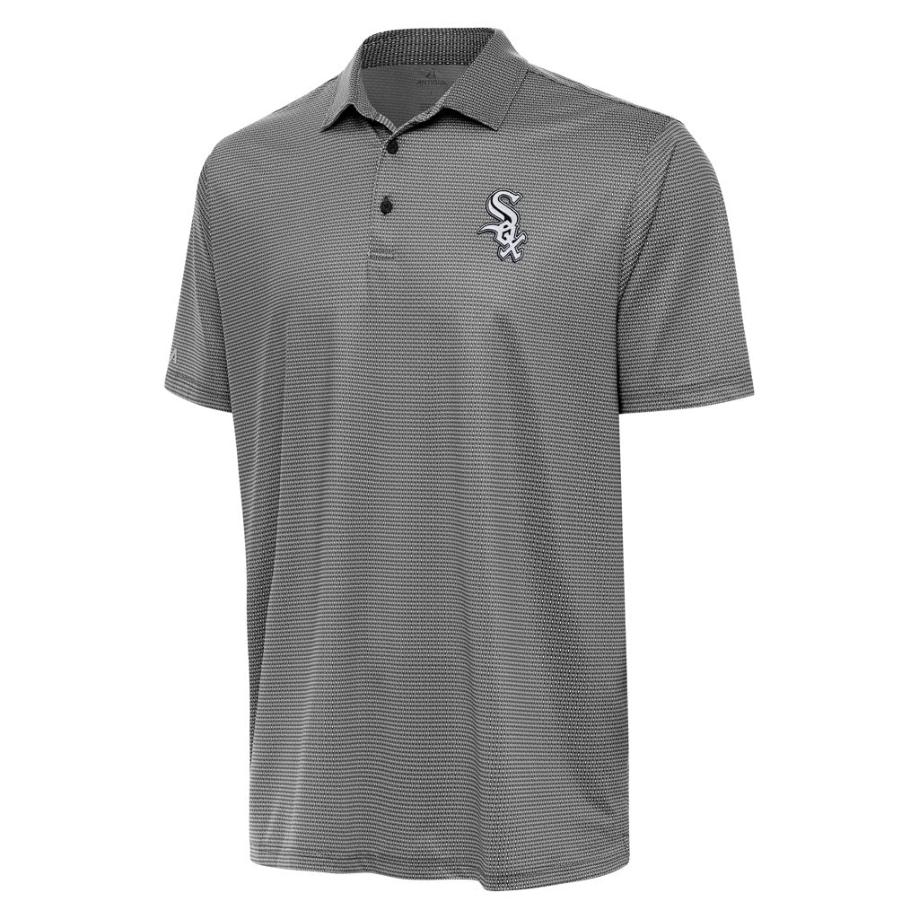 MLB Chicago White Sox Antigua Rings Polo - Heather black
