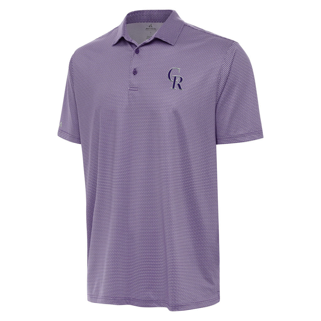 MLB Colorado Rockies Antigua Rings Polo - Purple