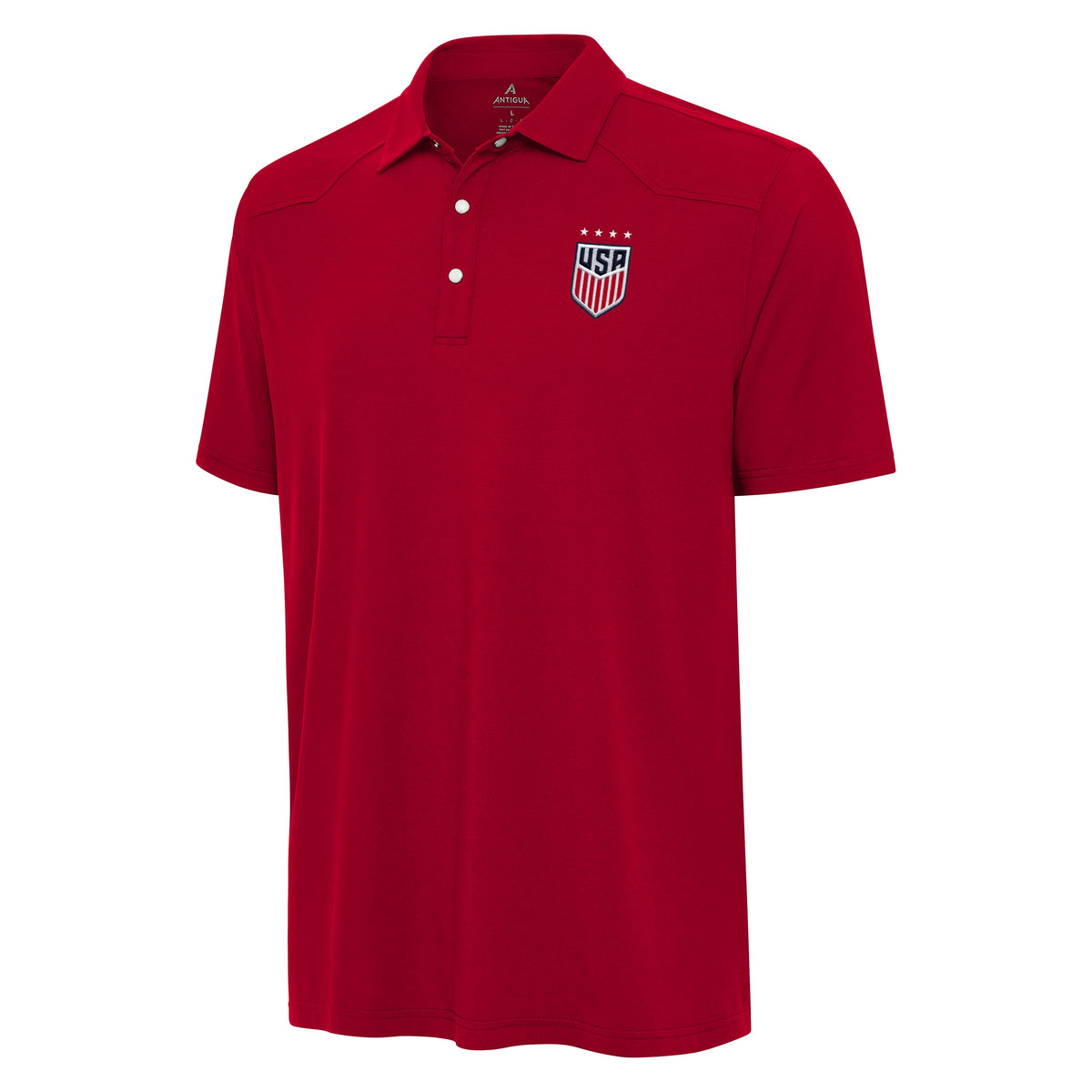 USWNT National Team Antigua Men's Western Polo - Red