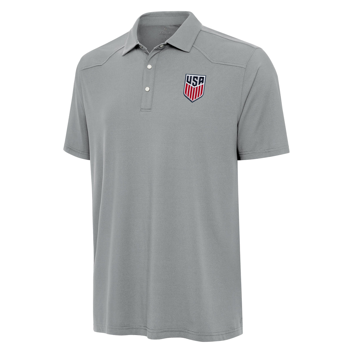 USMNT National Team Antigua Men's Western Polo - Gray