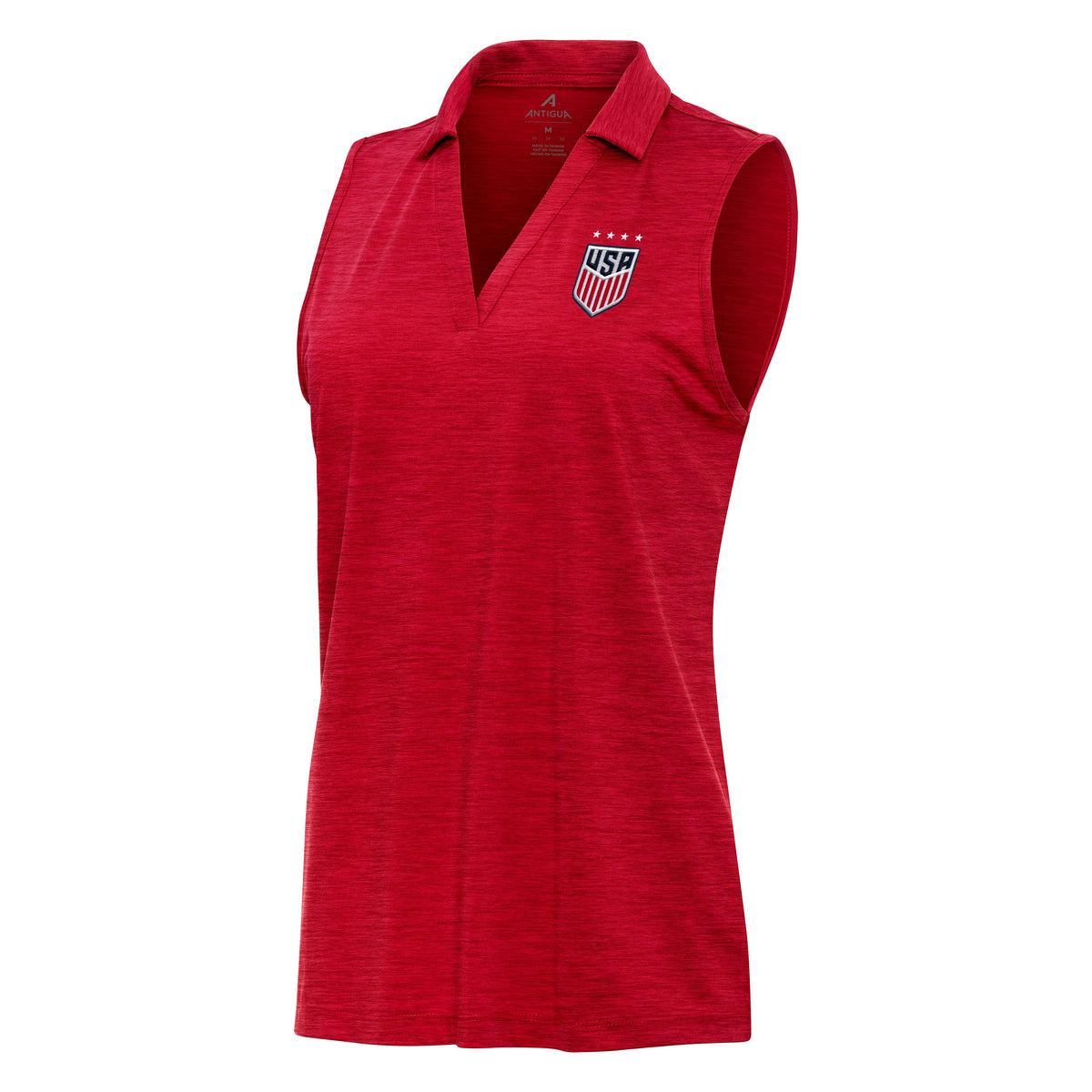USWNT National Team Antigua Women's Layout S/L Polo - Red