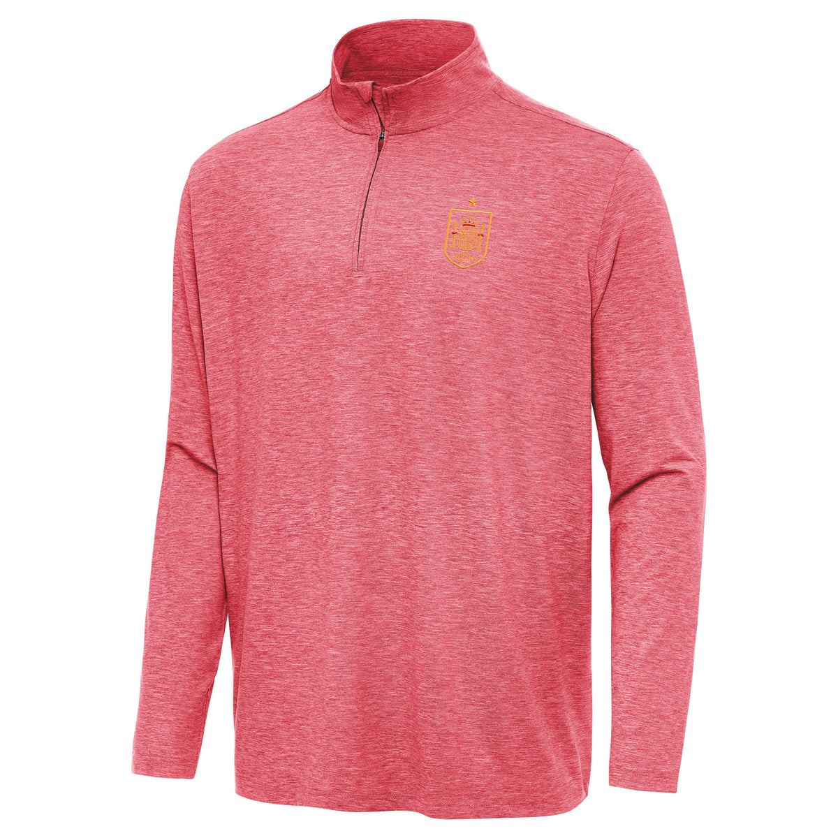 Spain National Team Antigua Men's Master 1/4 Zip Pullover - Red