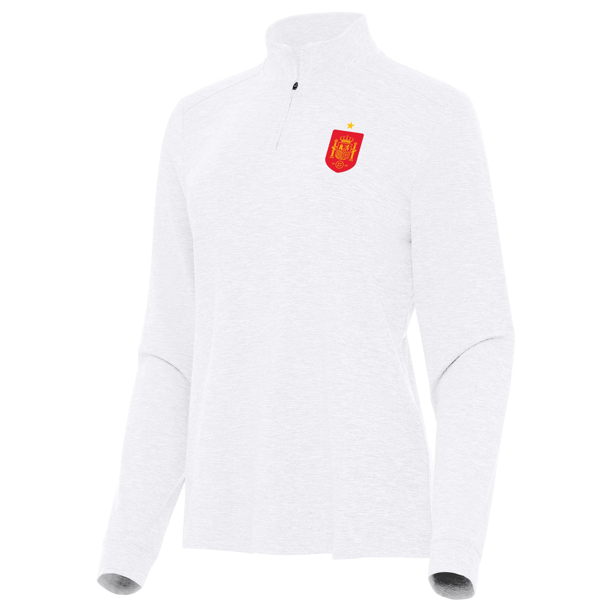 Spain National Team Antigua Women's Master 1/4 Zip Pullover - White