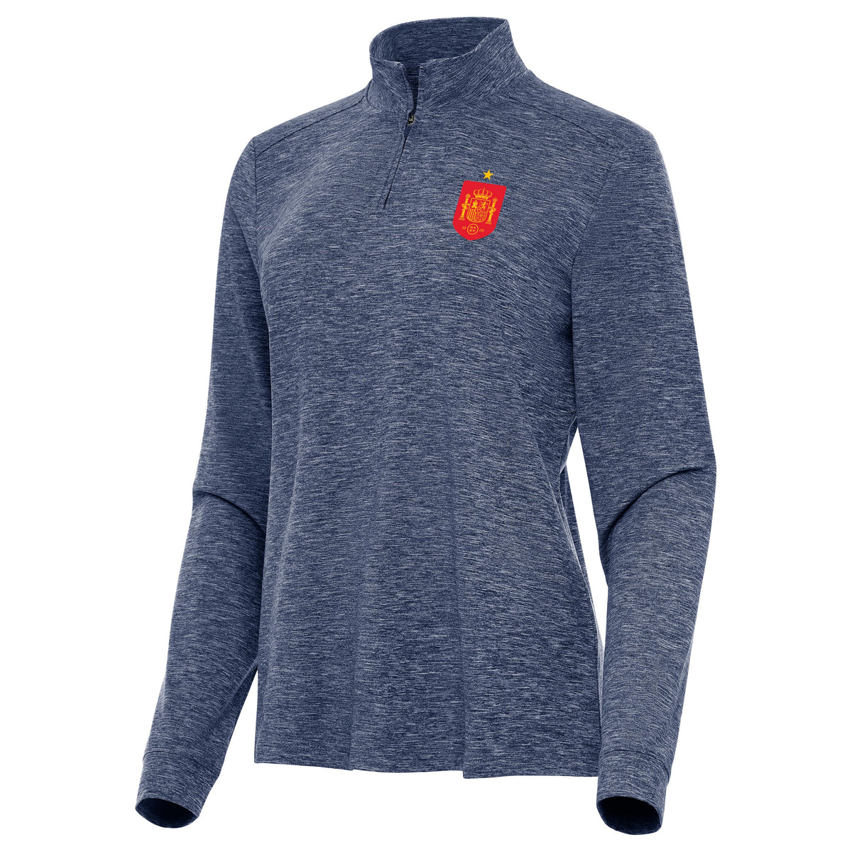 Spain National Team Antigua Women's Master 1/4 Zip Pullover - Navy