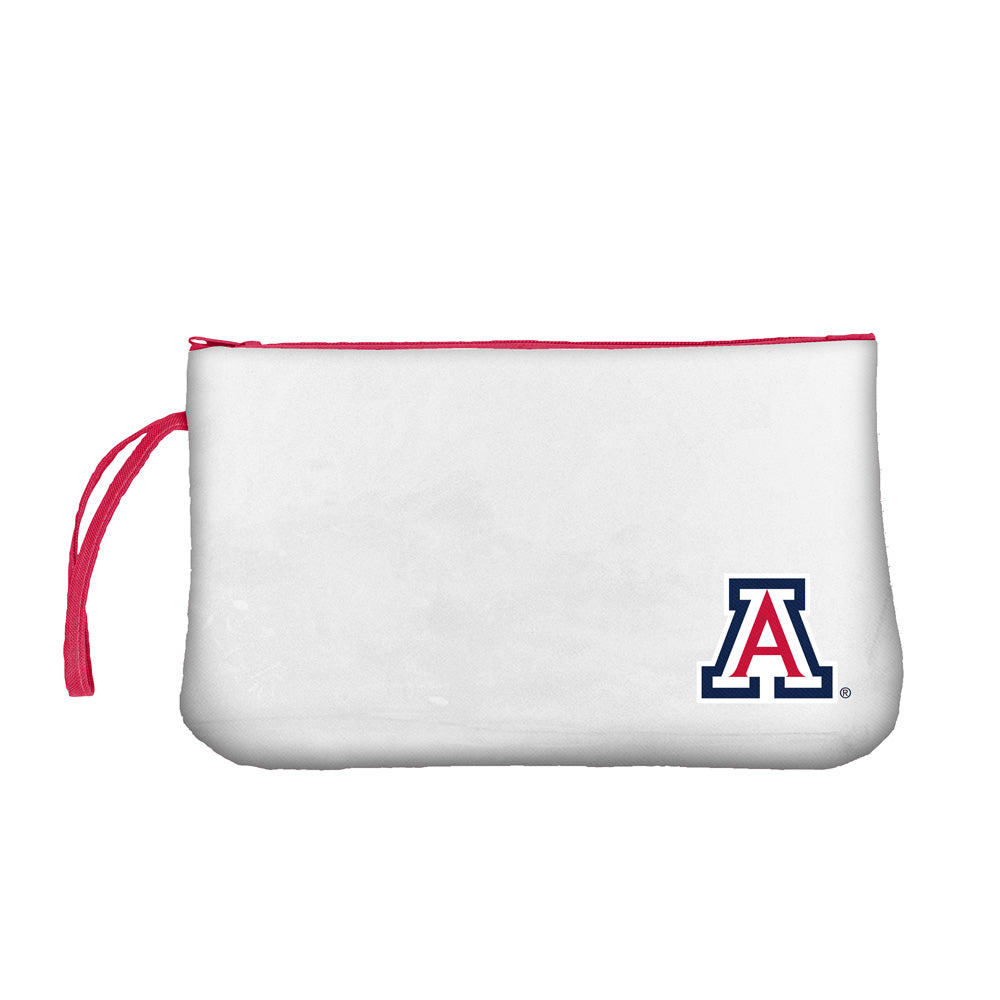 NCAA Arizona Wildcats Logo Brands Clear Gameday Wristlet