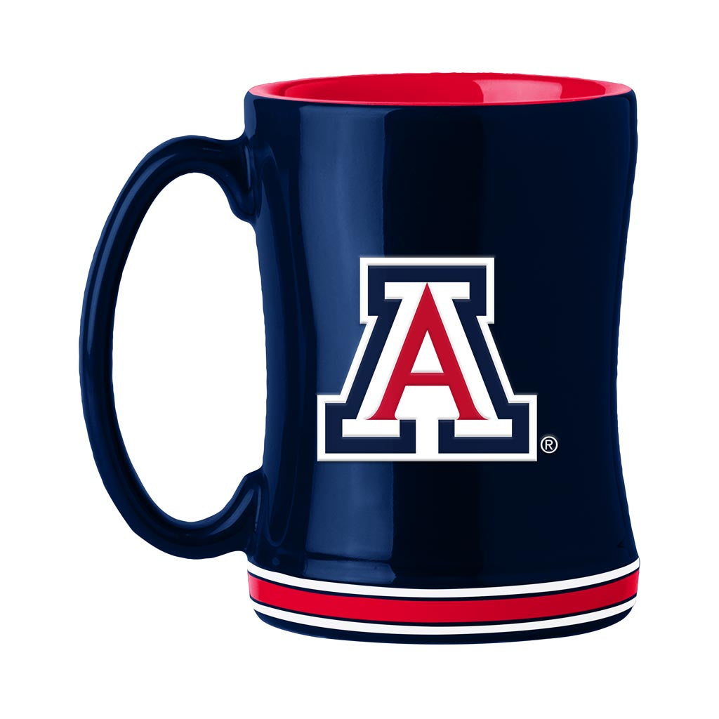 NCAA Arizona Wildcats Logo Brands Relief Mug - Navy