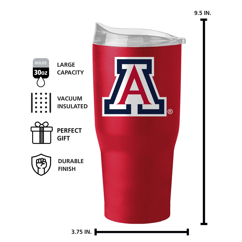 NCAA Arizona Wildcats Logo Brands 30oz Flipside Powder Coat Tumbler