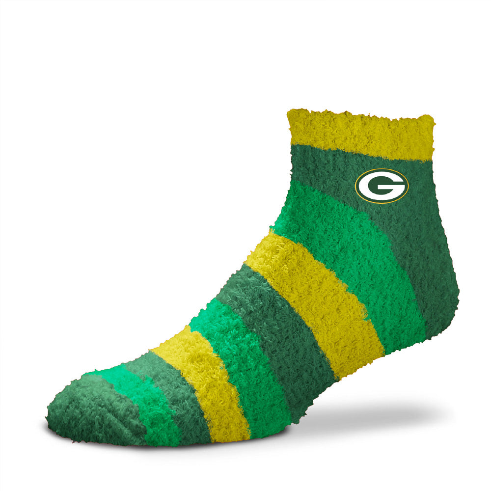 NFL Green Bay Packers For Bare Feet Rainbow II Cozy Socks