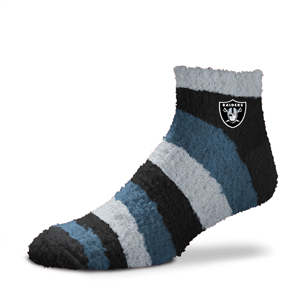 NFL Las Vegas Raiders For Bare Feet Rainbow II Cozy Socks