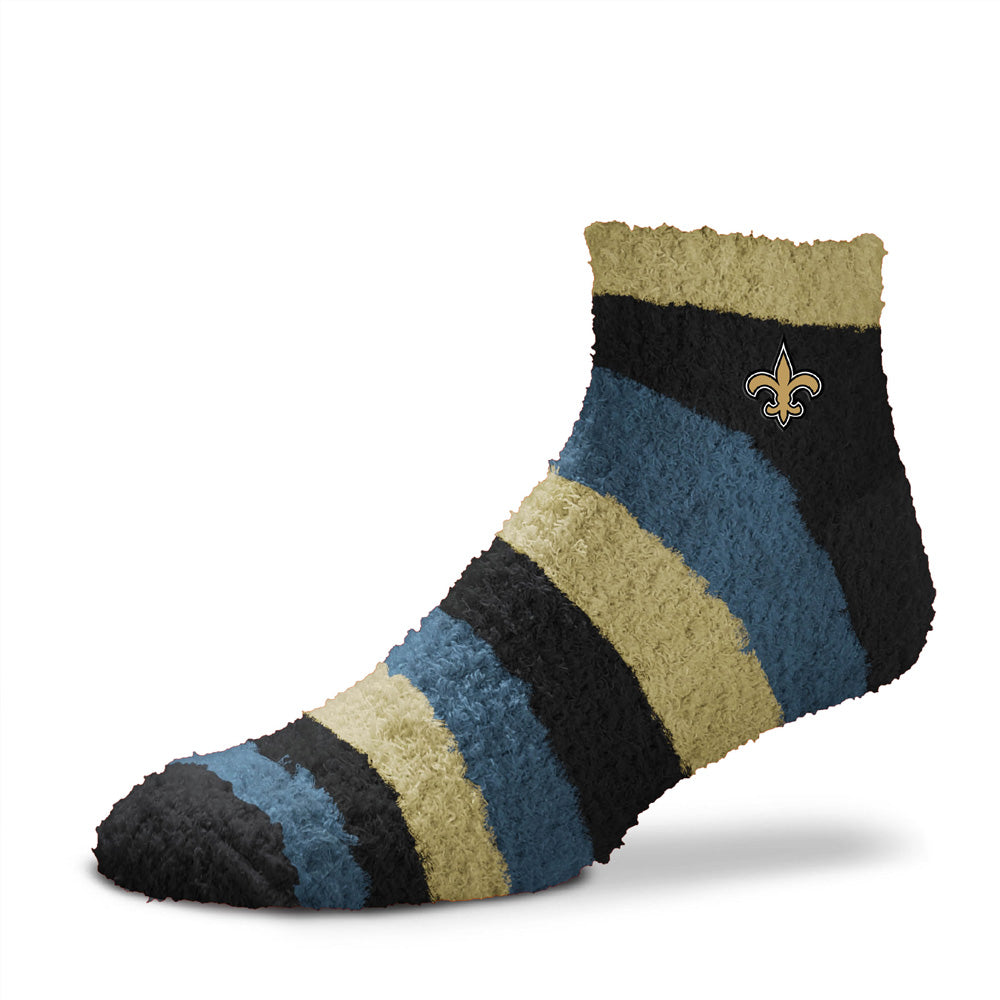 NFL New Orleans Saints For Bare Feet Rainbow II Cozy Socks