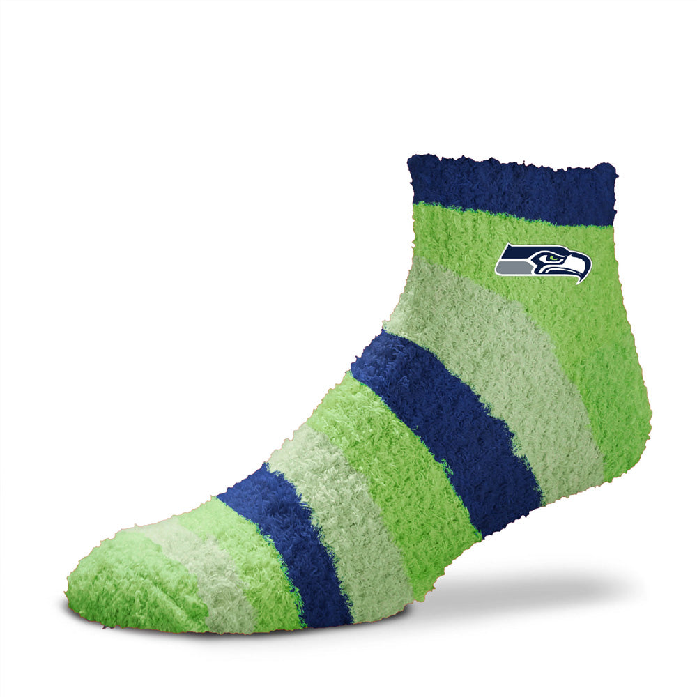 NFL Seattle Seahawks For Bare Feet Rainbow II Cozy Socks