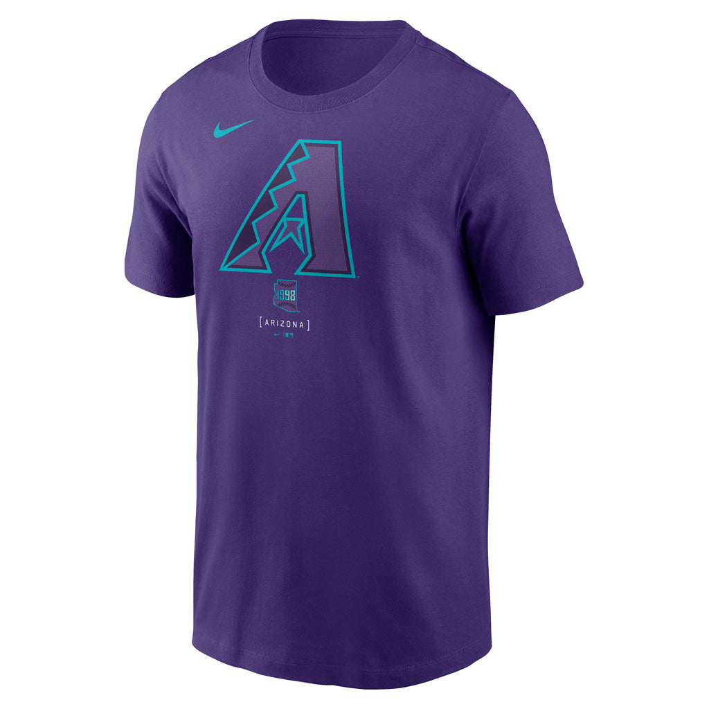 MLB Arizona Diamondbacks Nike 2025 City Connect Logo Cotton T-Shirt - Purple