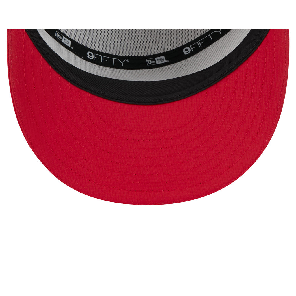 NFL San Francisco 49ers New Era 2025 Training 9FIFTY Split Panel Snapback Hat - White