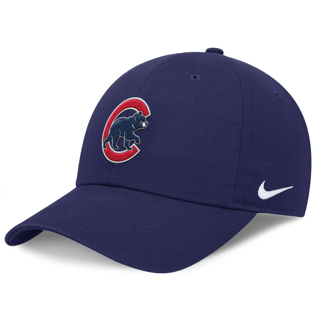 MLB Chicago Cubs Nike Primary Current Slouch Adjustable Hat - Blue