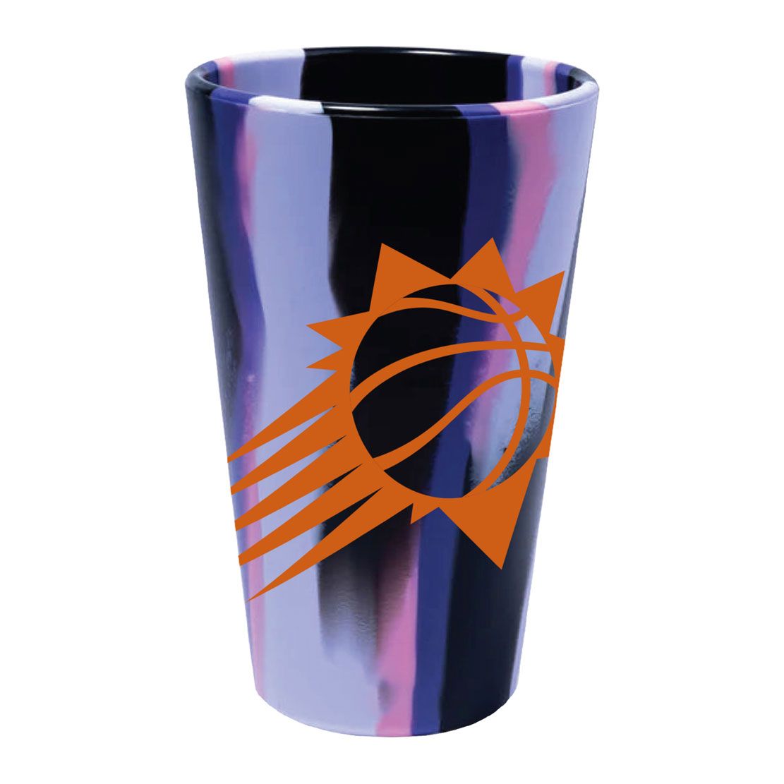 NBA Phoenix Suns WinCraft 16oz Marble Silicone Pint Glass