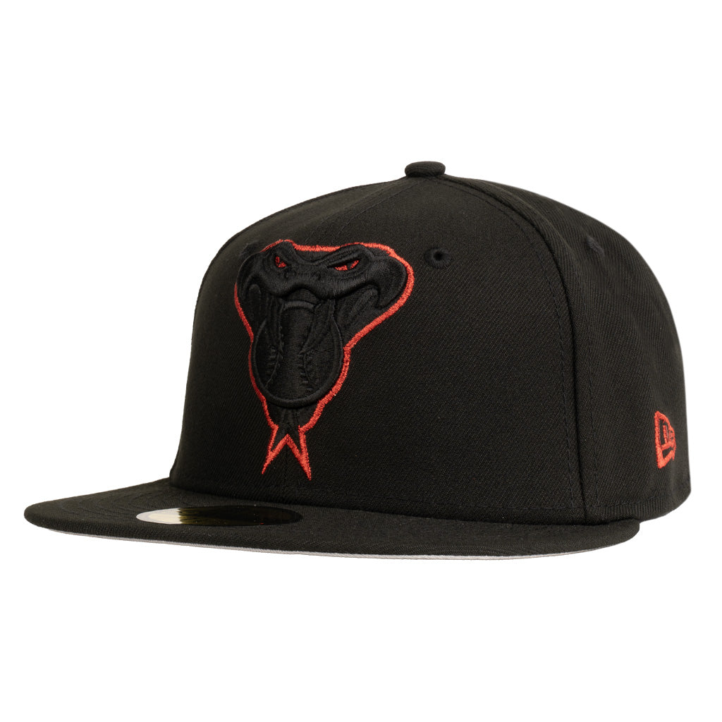 MLB Arizona Diamondbacks New Era Snakehead Blackbird 59FIFTY Fitted Hat - Black