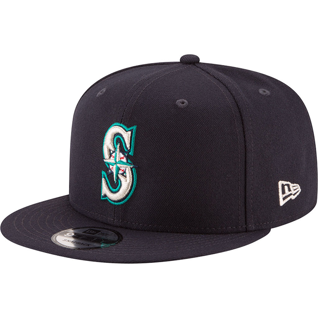 MLB Seattle Mariners New Era Basic 9FIFTY Snapback Hat - Navy
