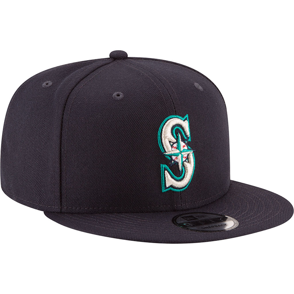 MLB Seattle Mariners New Era Basic 9FIFTY Snapback Hat - Navy