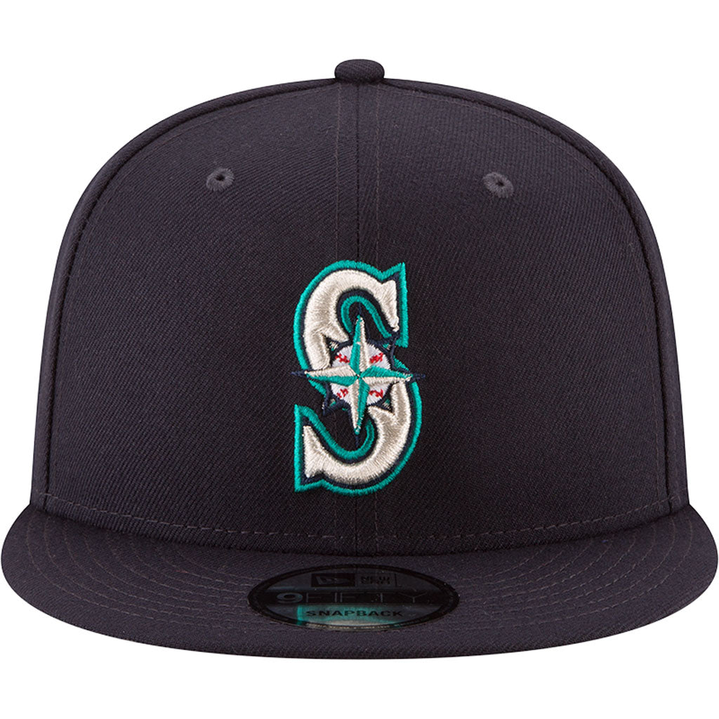 MLB Seattle Mariners New Era Basic 9FIFTY Snapback Hat - Navy
