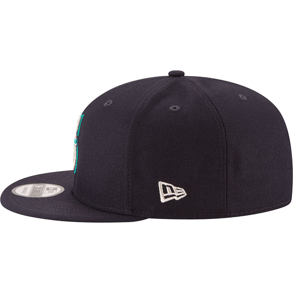 MLB Seattle Mariners New Era Basic 9FIFTY Snapback Hat - Navy