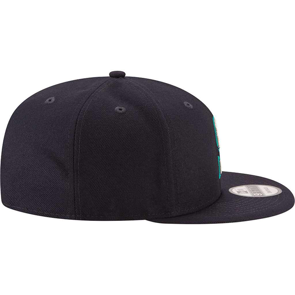 MLB Seattle Mariners New Era Basic 9FIFTY Snapback Hat - Navy
