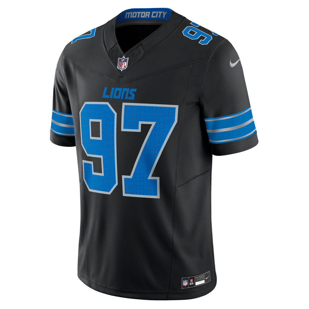 NFL Detroit Lions Aiden Hutchinson Nike Alternate Vapor Limited Jersey - Black