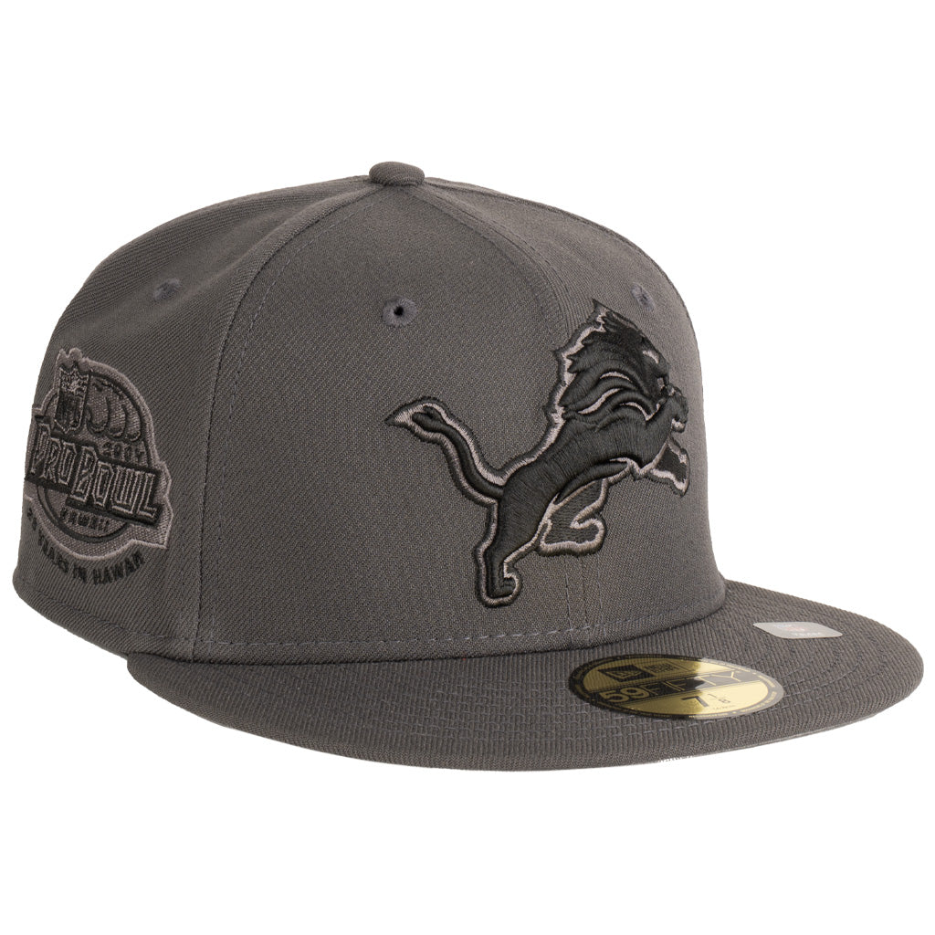 NFL Detroit Lions New Era Tonal Graphite 59FIFTY Fitted Hat - Graphite