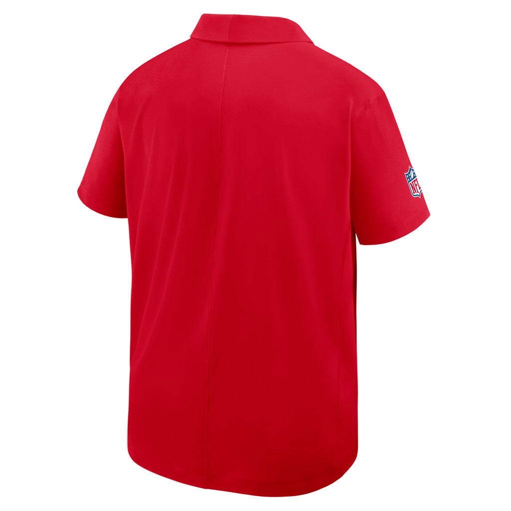 NFL Kansas City Chiefs Nike 2025 Dri-Fit Sideline Woven Polo - Red