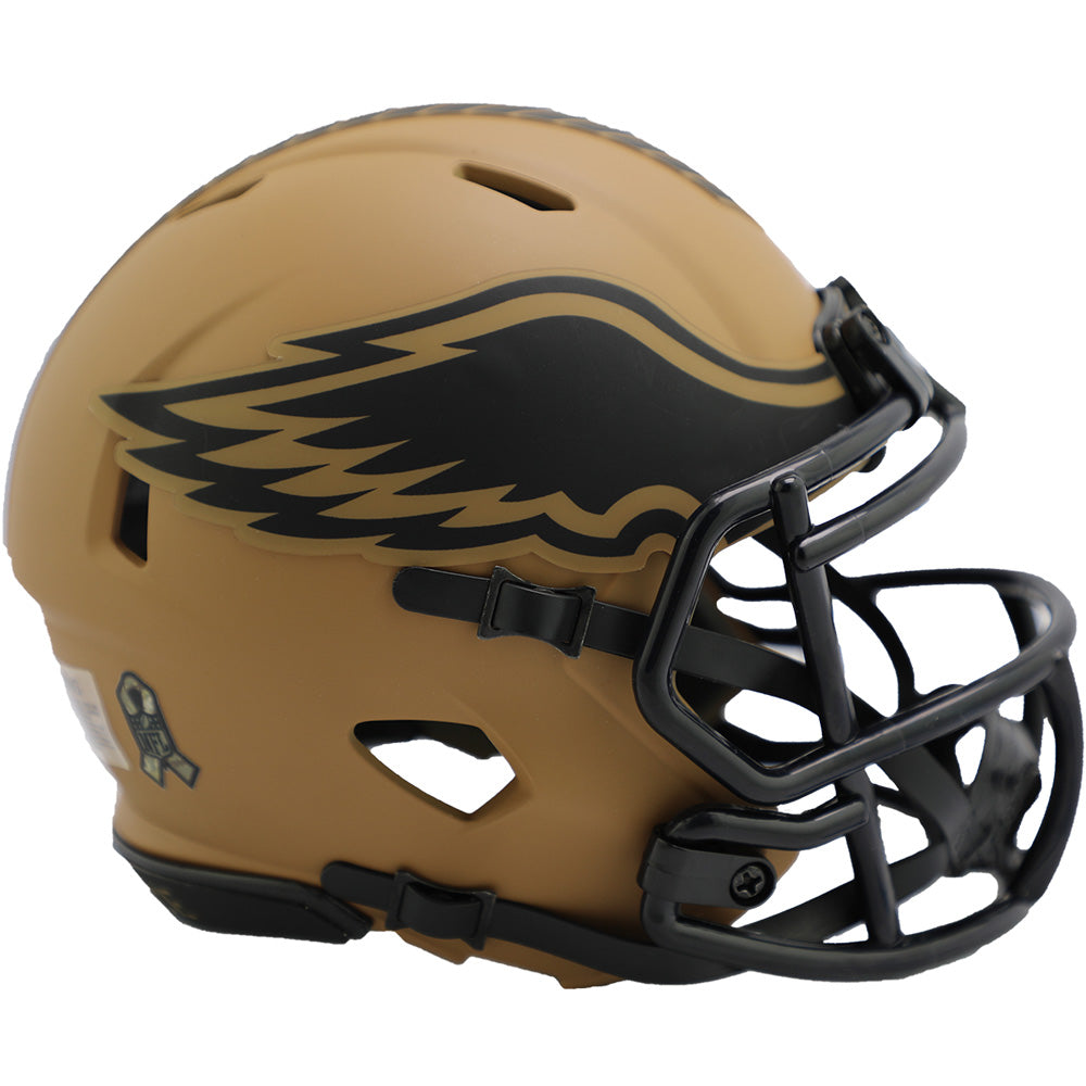 NFL Philadelphia Eagles Riddell 2023 Salute to Service Mini Speed Helmet