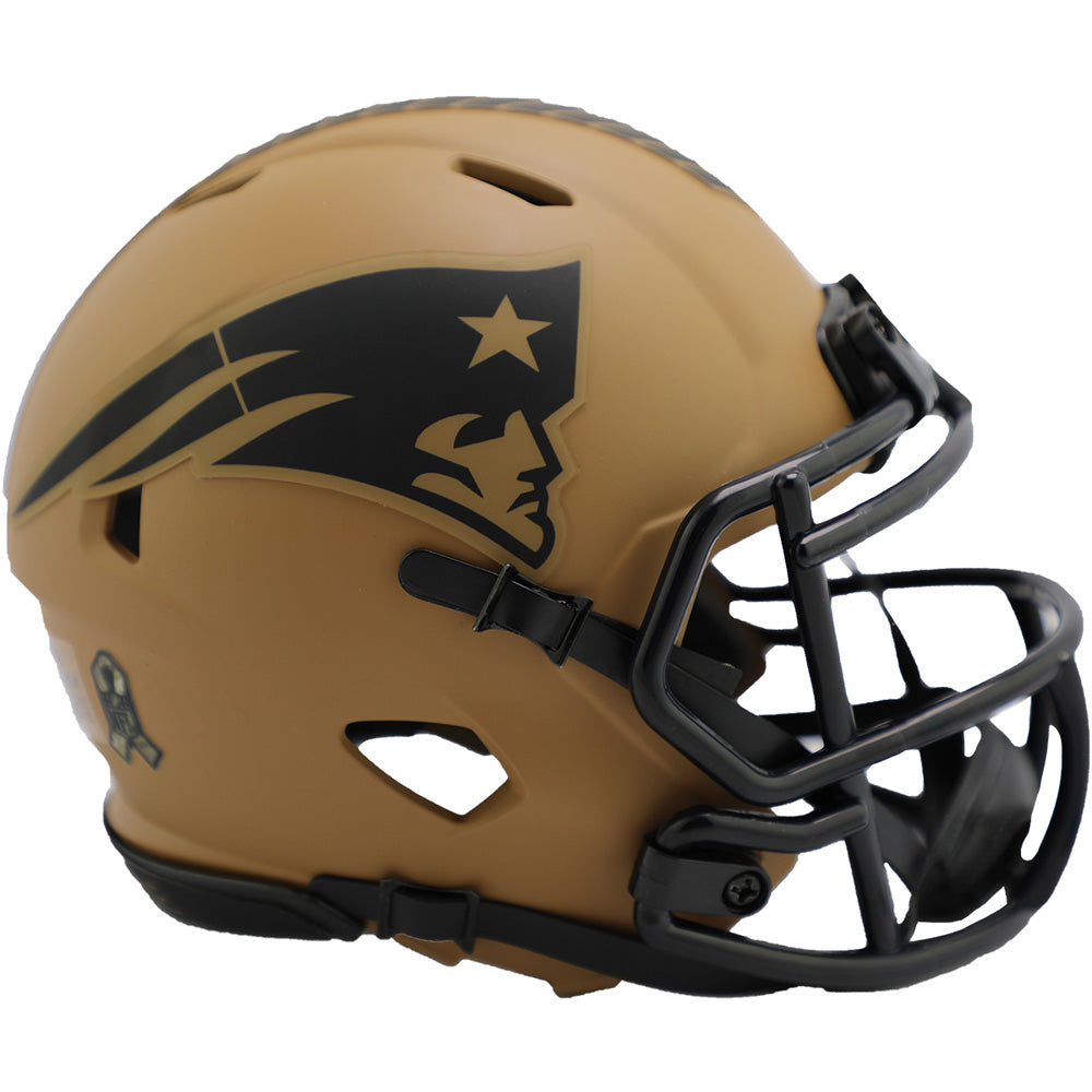 NFL New England Patriots Riddell 2023 Salute to Service Mini Speed Helmet