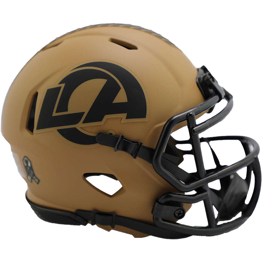 NFL Los Angeles Rams Riddell 2023 Salute to Service Mini Speed Helmet