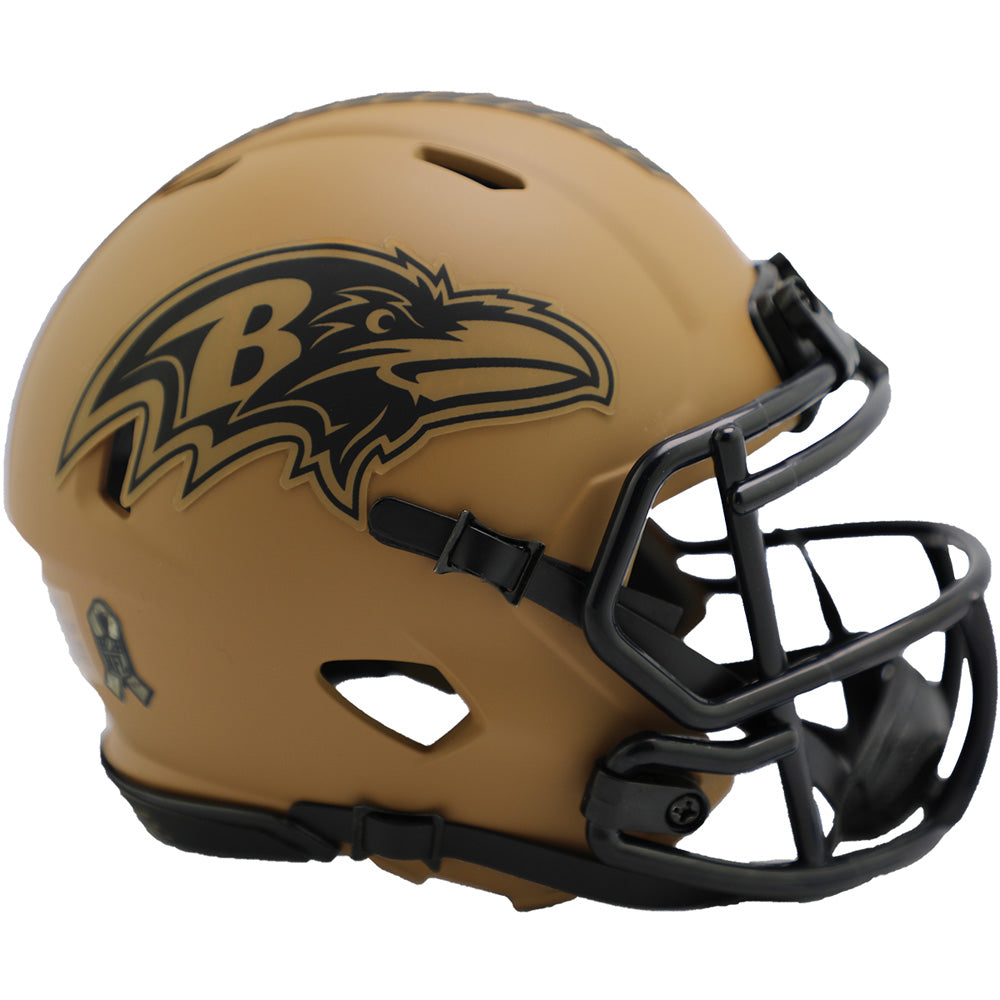 NFL Baltimore Ravens Riddell 2023 Salute to Service Mini Speed Helmet