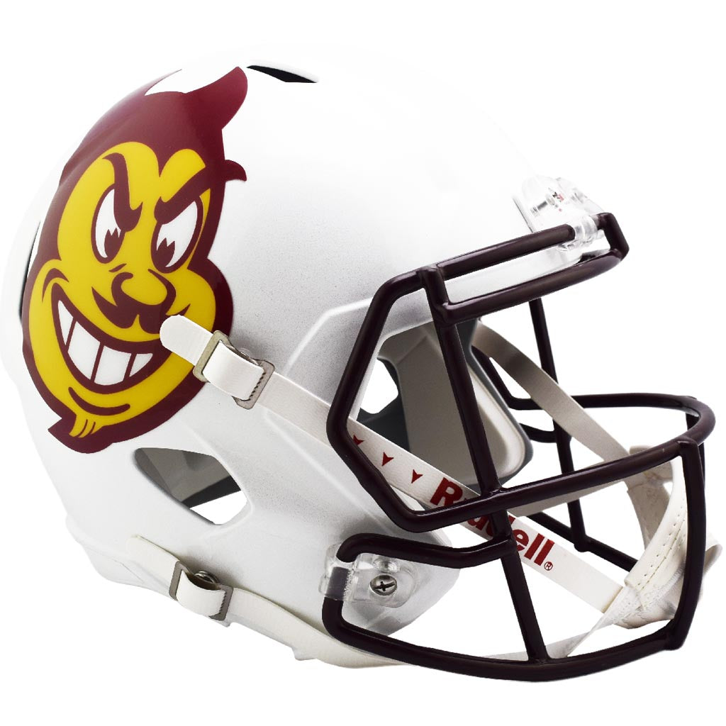 NCAA Arizona State Sun Devils Riddell Sparky Speed Replica Helmet - White