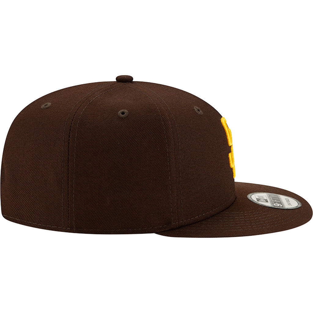 MLB San Diego Padres New Era Basic 9FIFTY Snapback Hat - Brown