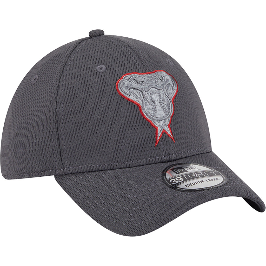 MLB Arizona Diamondbacks New Era Tonal Graphite 39THIRTY Flex Fit Hat - Graphite