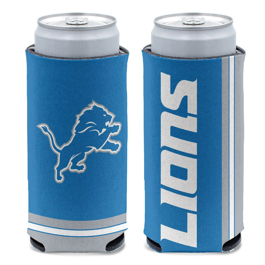 NFL Detroit Lions WinCraft 12oz Slim Logo Can Cooler - Blue