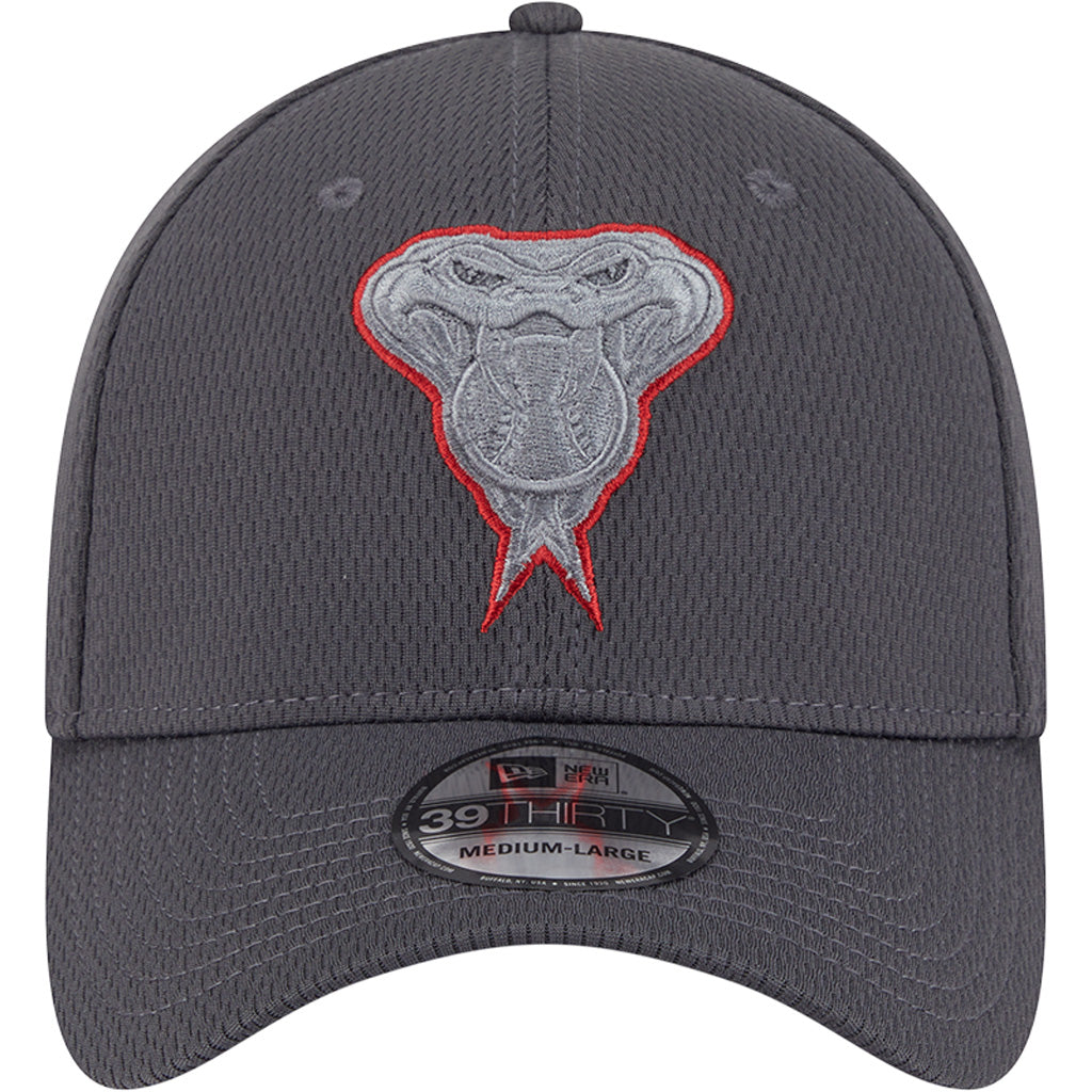 MLB Arizona Diamondbacks New Era Tonal Graphite 39THIRTY Flex Fit Hat - Graphite