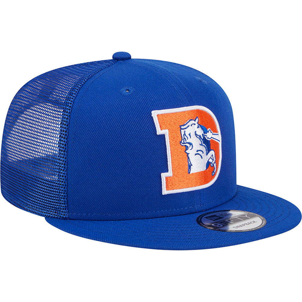 NFL Denver Broncos New Era 9FIFTY Snapback Trucker Hat - Blue