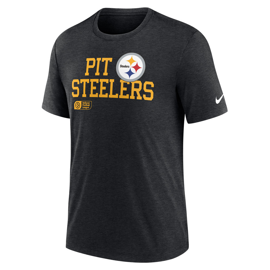 NFL Pittsburgh Steelers Nike Lock Up Tri-Blend T-Shirt - Black