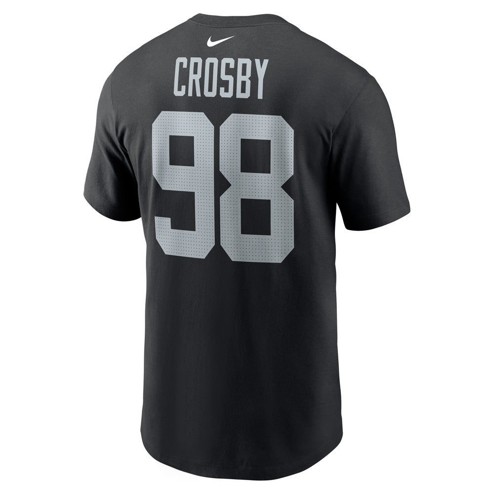 NFL Las Vegas Raiders Maxx Crosby Nike Player Pride Name &amp; Number T-Shirt - Black
