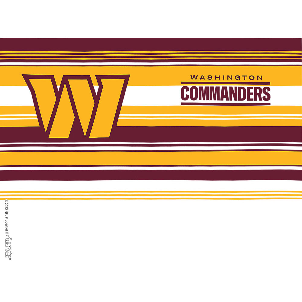 NFL Washington Commanders Tervis 24oz Hype Stripes Travel Tumbler