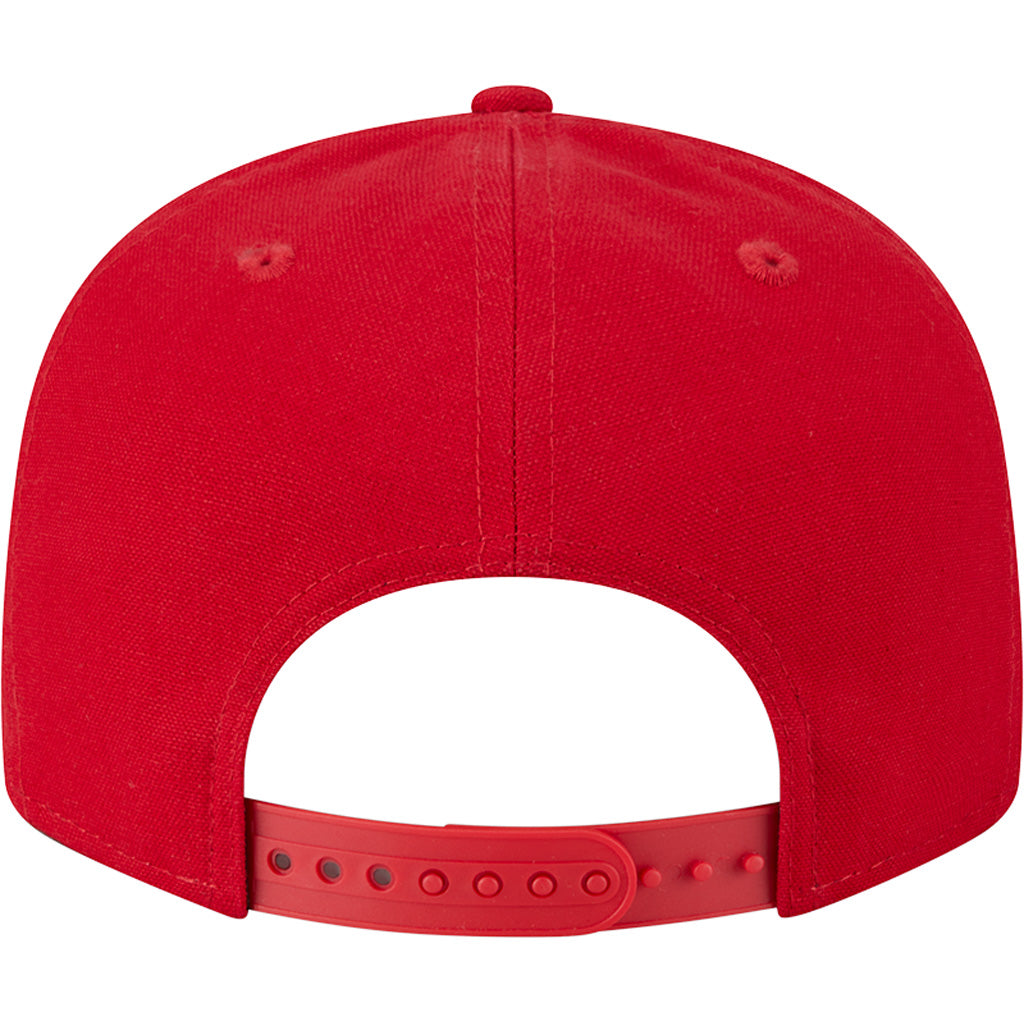MLB Philadelphia Phillies Cotton Canvas 9FIFTY Split Panel Snapback Hat - Red