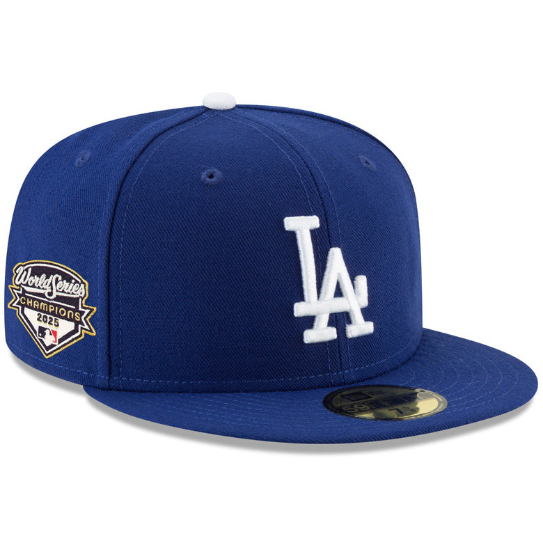 MLB Los Angeles Dodgers New Era 2025 World Series Champions Side Patch 59FIFTY Fitted - Blue