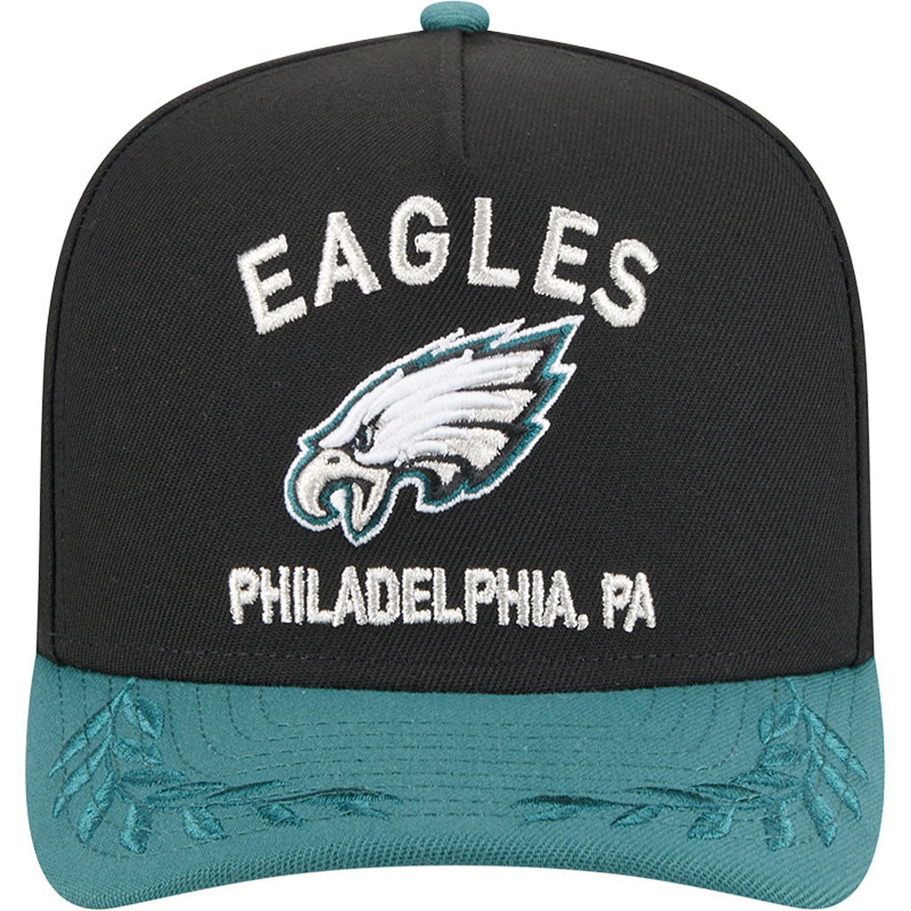 NFL Philadelphia Eagles New Era 2025 Draft 9FIFTY A-Frame Hat - Black