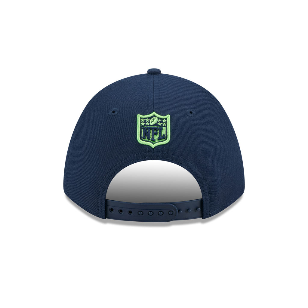 NFL Seattle Seahawks New Era Super Bowl LX Champions Side Patch 9FORTY Adjustable Hat - Navy
