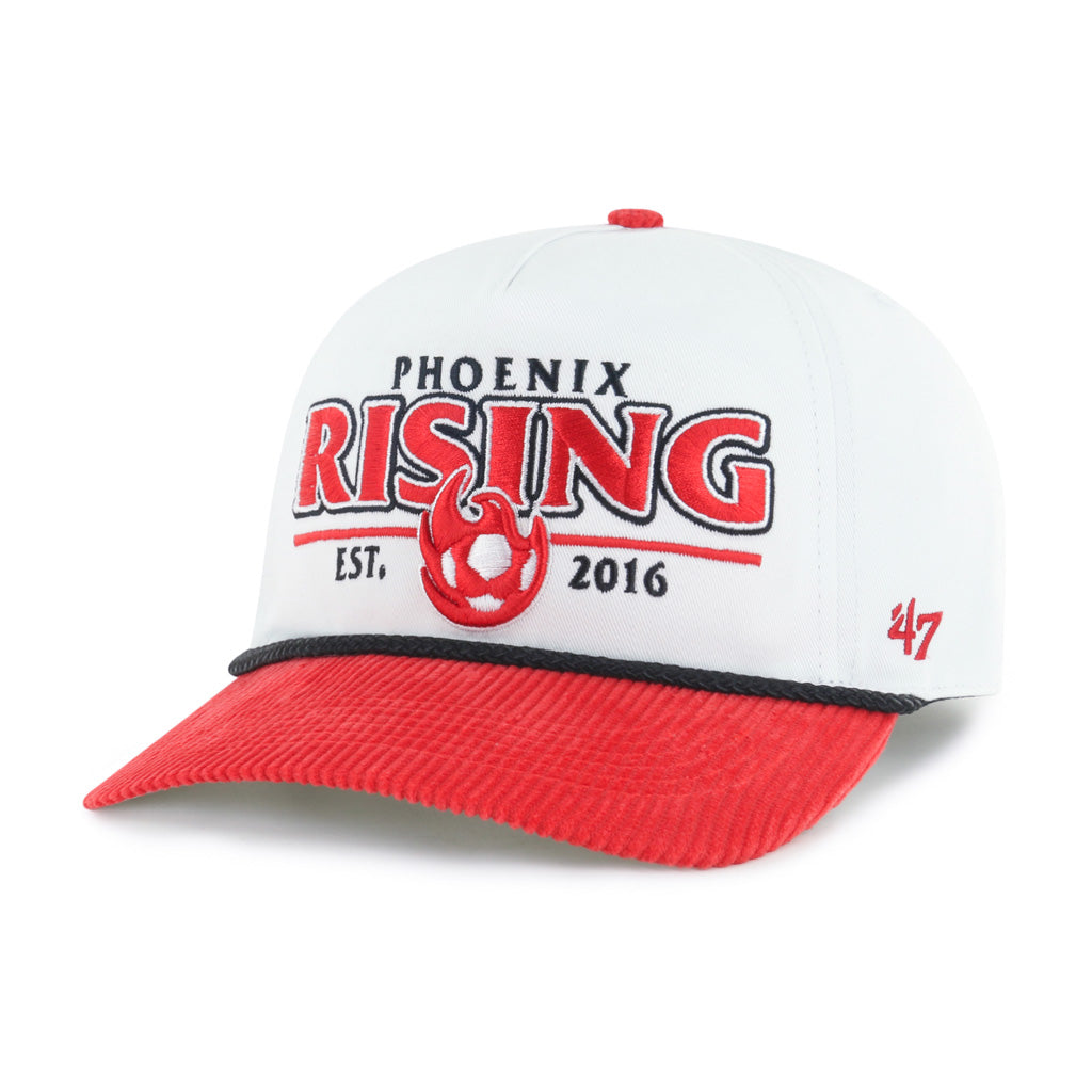 Phoenix Rising '47 Rustic Cord Two-Tone Hitch Snapback Hat - White