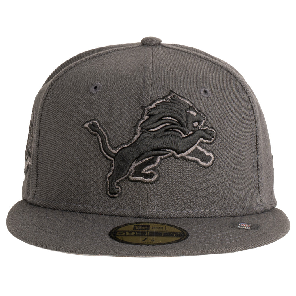 NFL Detroit Lions New Era Tonal Graphite 59FIFTY Fitted Hat - Graphite