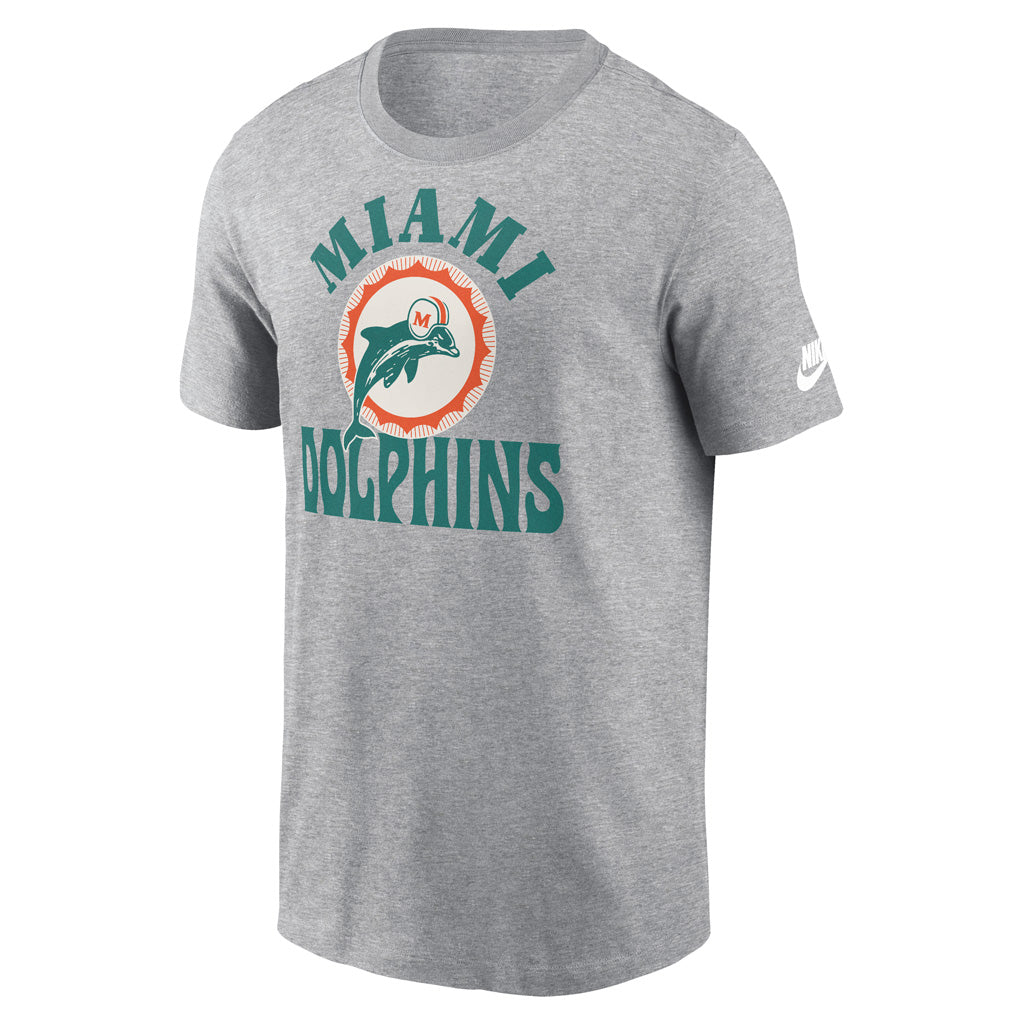 NFL Miami Dolphins Nike Groove Essential T-Shirt - Gray